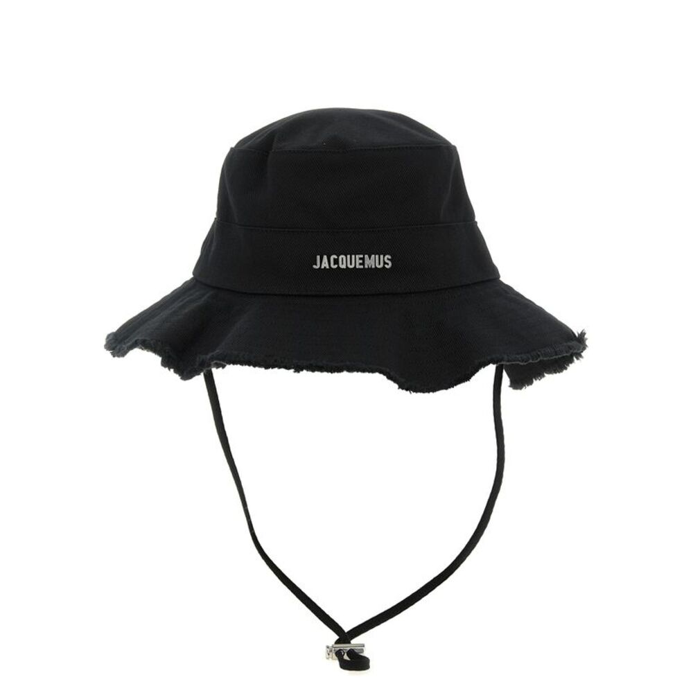 Jacquemus Black Cotton Bucket  Hat
